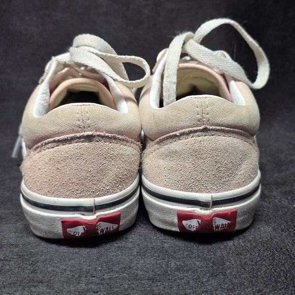 Vans Pink Off The Wall Old Skool Low Top Canvas Shoes - Picture 4 of 9